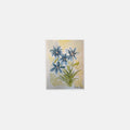Blue floral watercolor greeting cards, pack of 10 with envelopes — alternate view