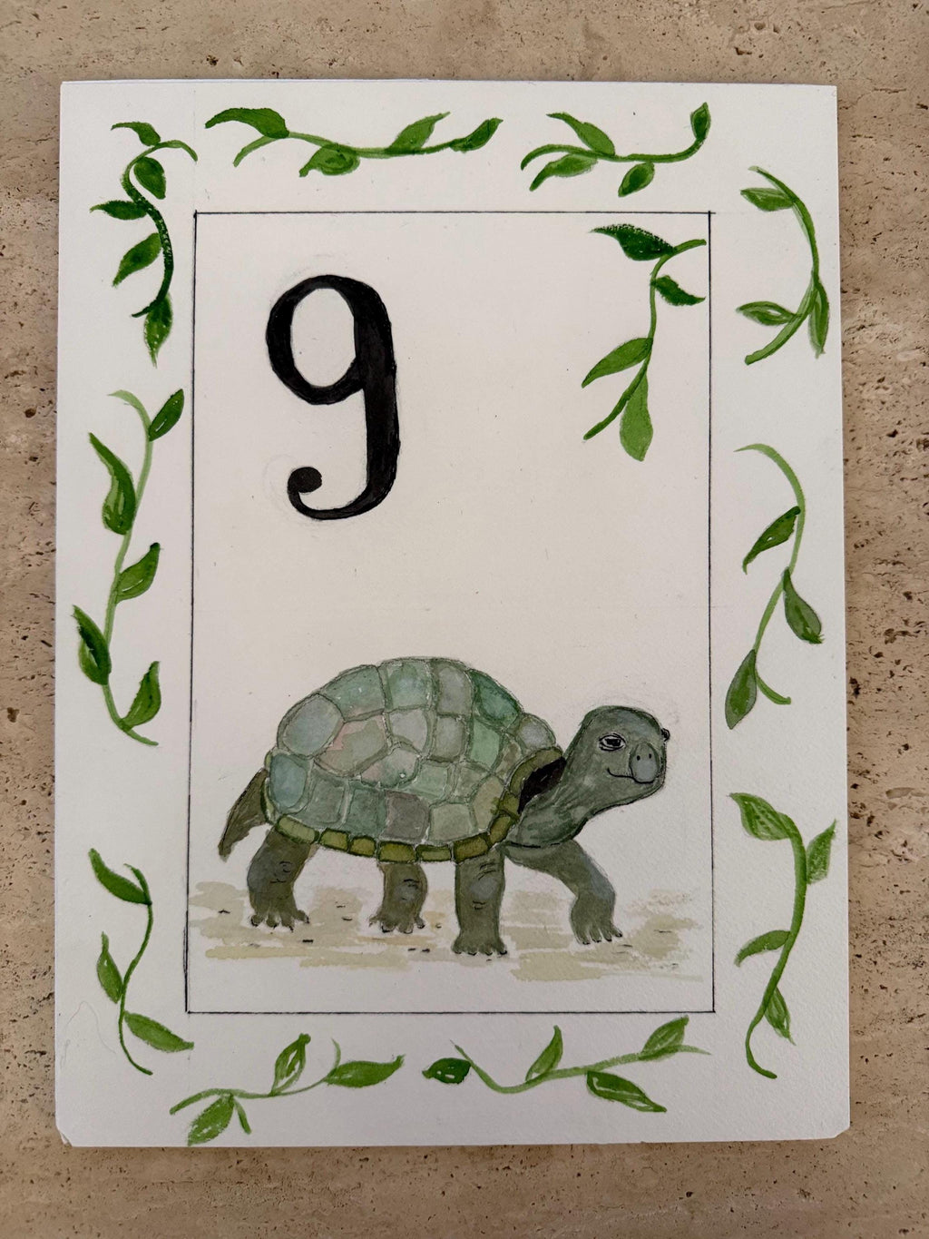 Custom Watercolor Baby Milestone Cards – Set of 12, One Per Month, Personalized Newborn Gift
