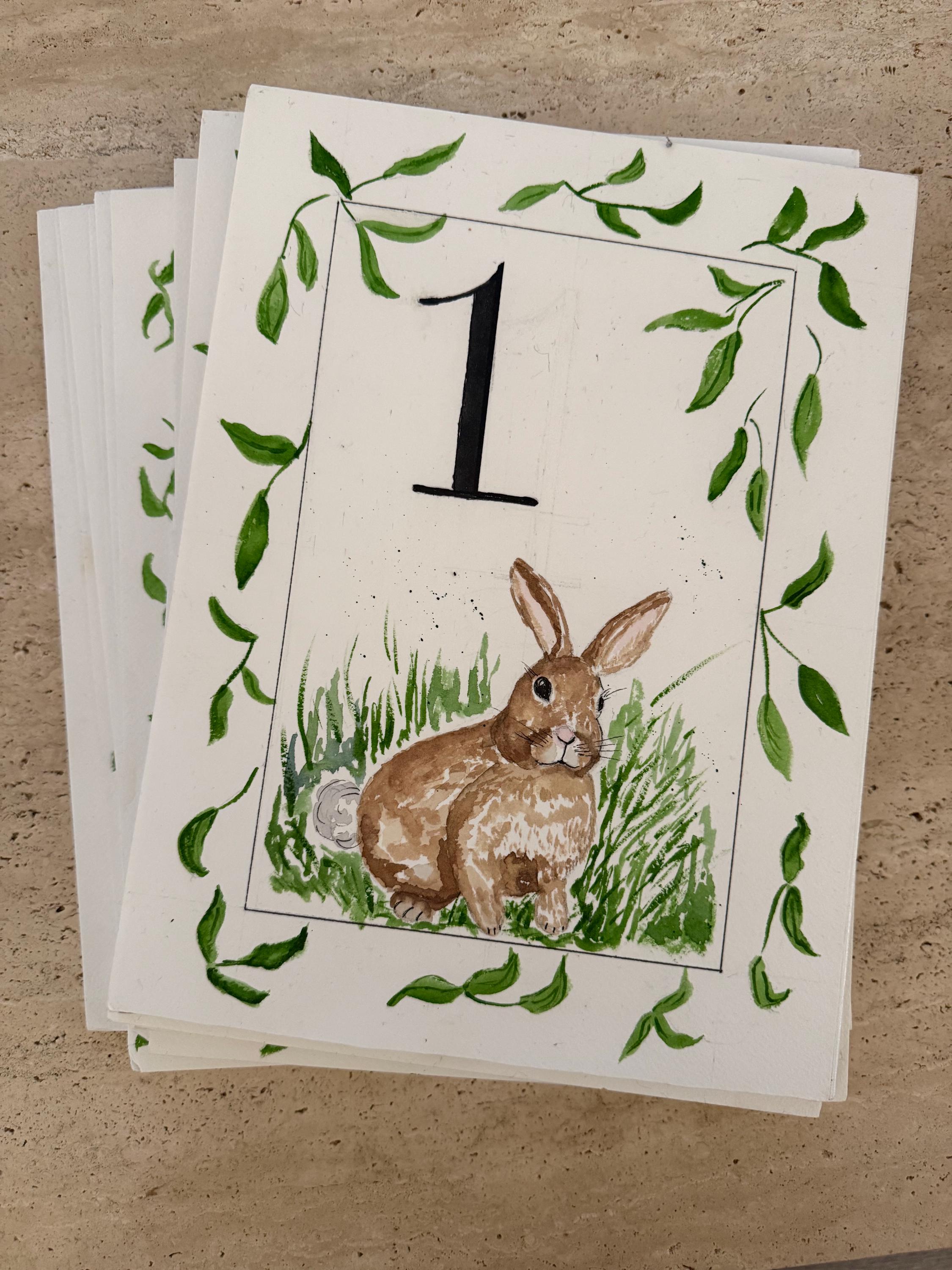 Custom Watercolor Baby Milestone Cards – Set of 12, One Per Month, Personalized Newborn Gift