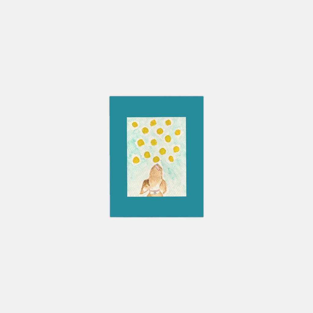Happy Dog watercolor greeting cards, pack of 10 with envelopes — alternate view