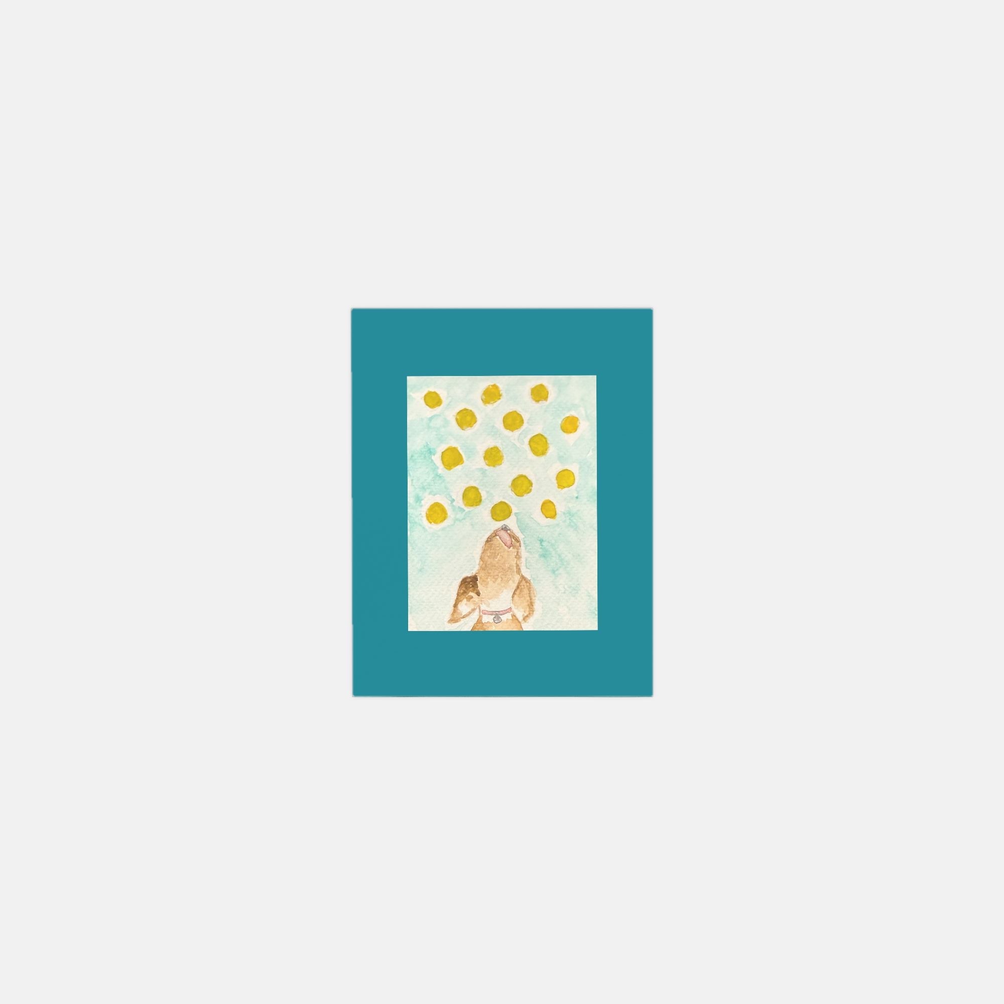 Happy Dog watercolor greeting cards, pack of 10 with envelopes — alternate view