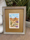 Sonoran Desert Original Watercolor Painting – 7x10 Saguaro Cactus Southwest Wall Art