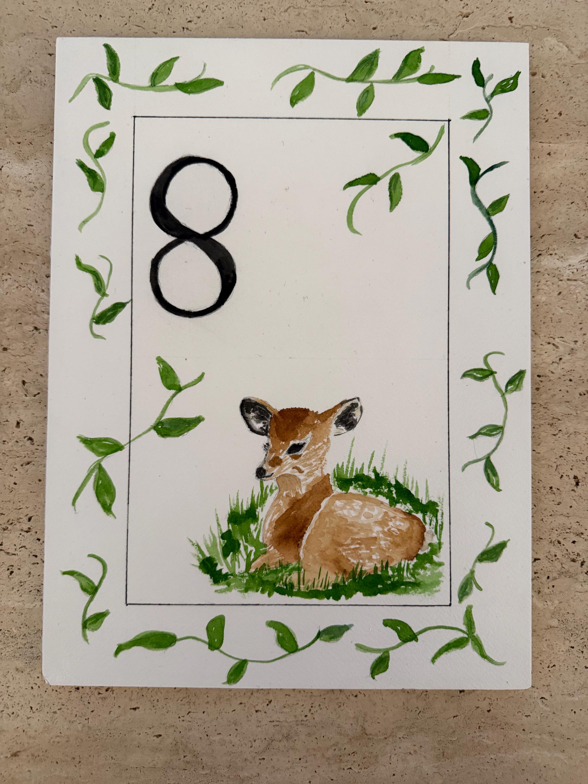 Custom Watercolor Baby Milestone Cards – Set of 12, One Per Month, Personalized Newborn Gift