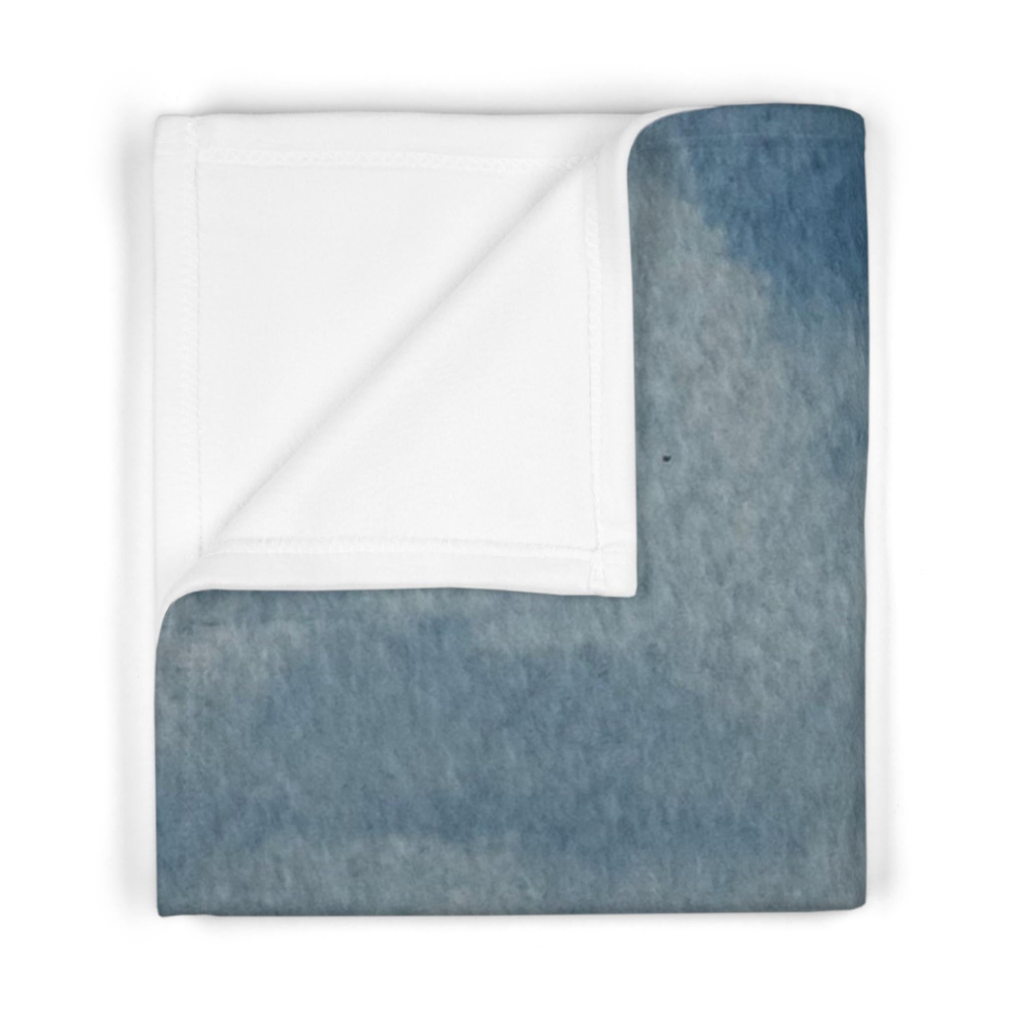 Watercolor Fleece Baby Blanket – 30x40 Nursery Throw, Newborn Baby Shower Gift