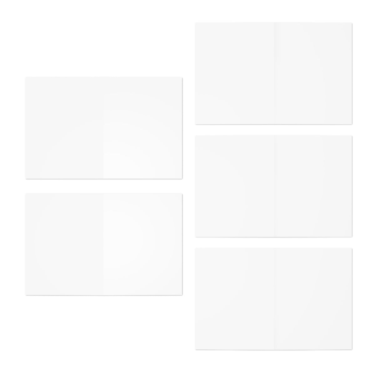 Hand-painted Meadow Blooms note cards with matching white envelopes — additional view