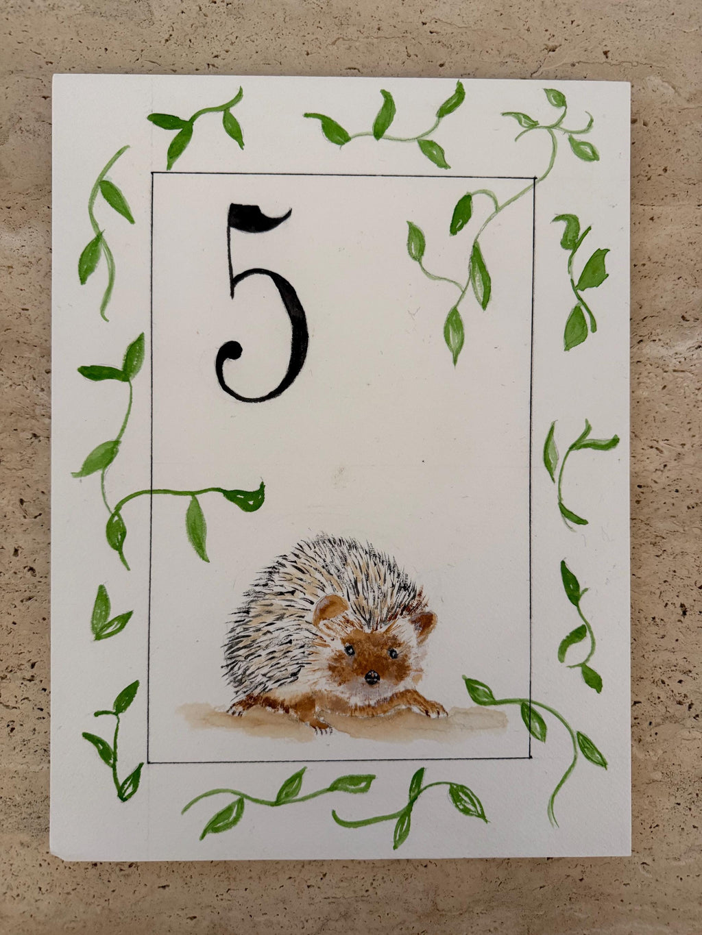 Custom Watercolor Baby Milestone Cards – Set of 12, One Per Month, Personalized Newborn Gift