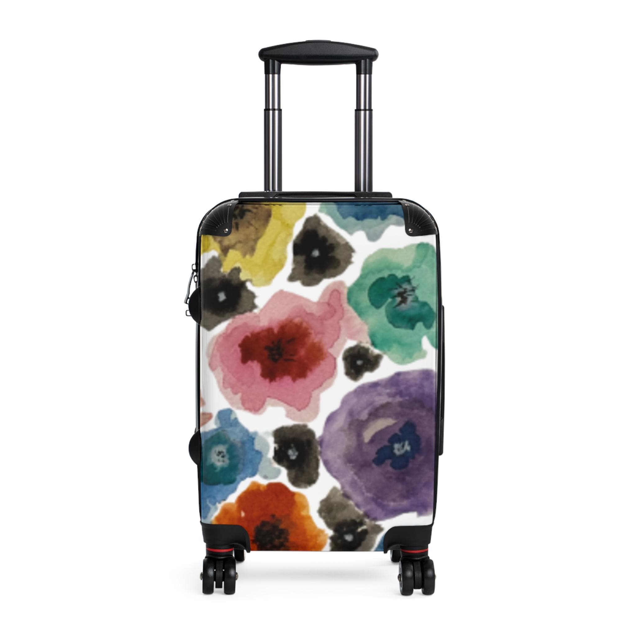 Chihuly-Inspired Floral Carry-On Suitcase – Colorful Watercolor Art Travel Luggage