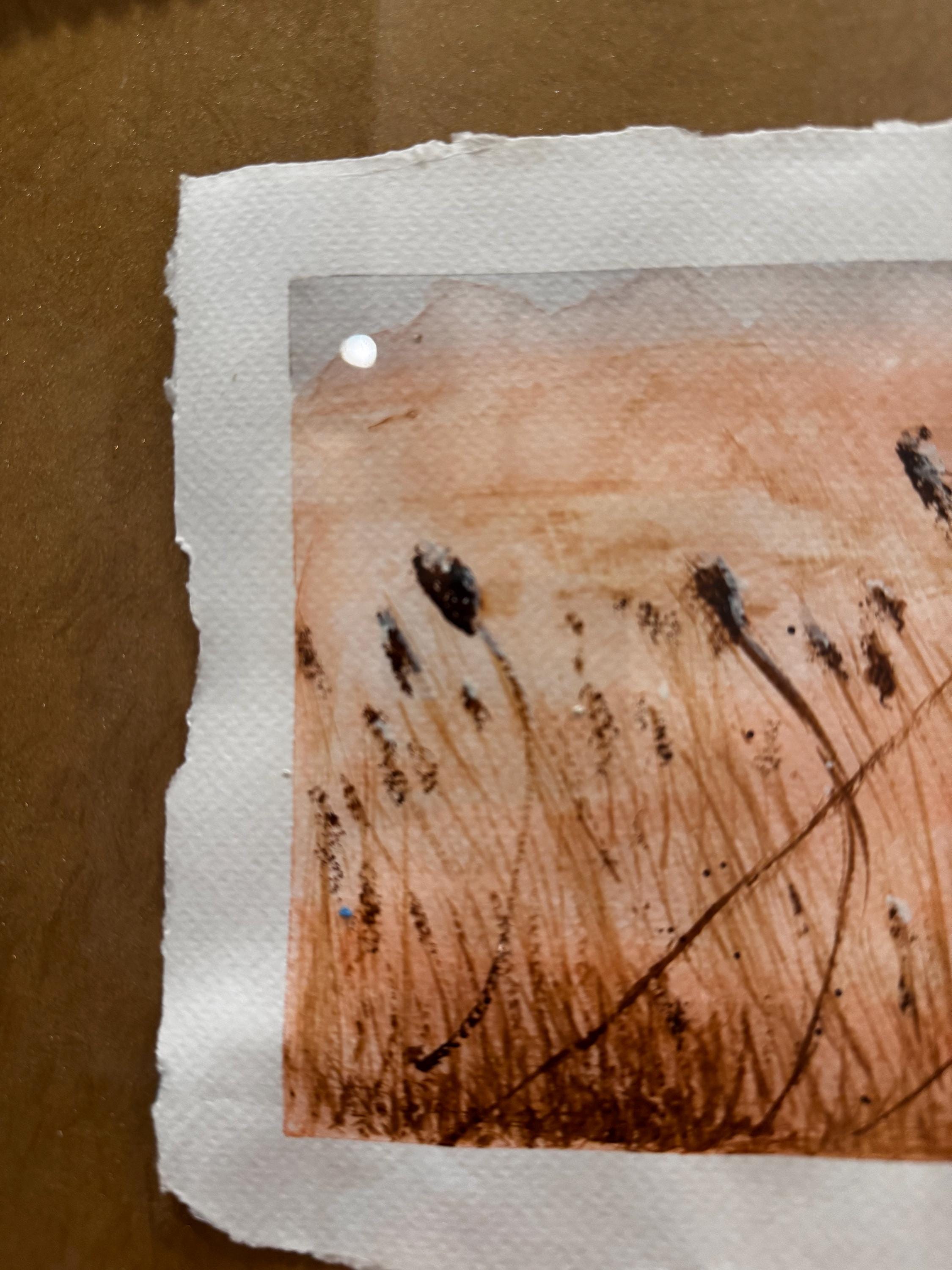 Cattails in the Wind Original Watercolor Painting – 7x10 Prairie Nature Art