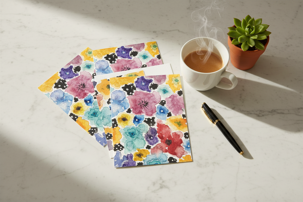 Chihuly inspired greeting cards lifestyle