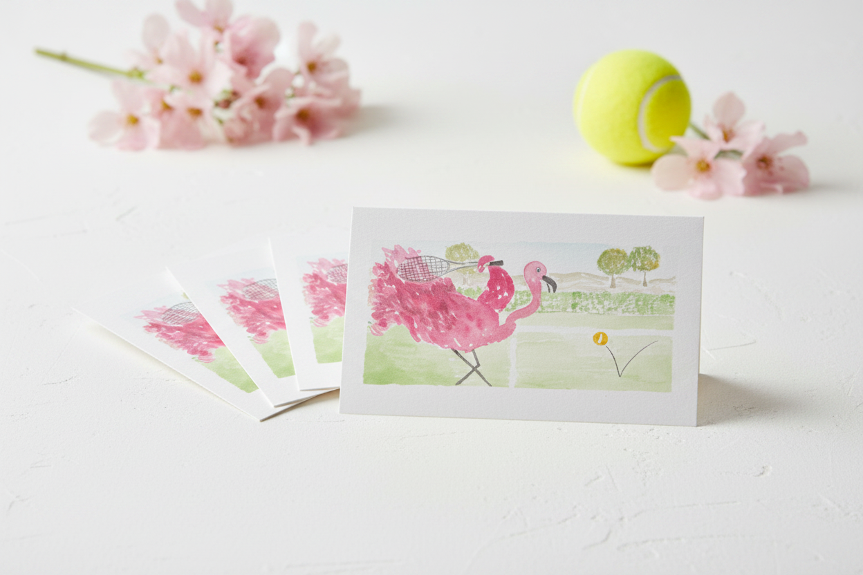 Flamingo Tennis Card Lifestyle v2
