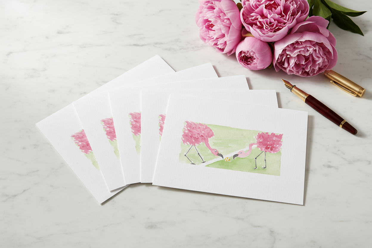 Flamingos Facing Card Lifestyle v2