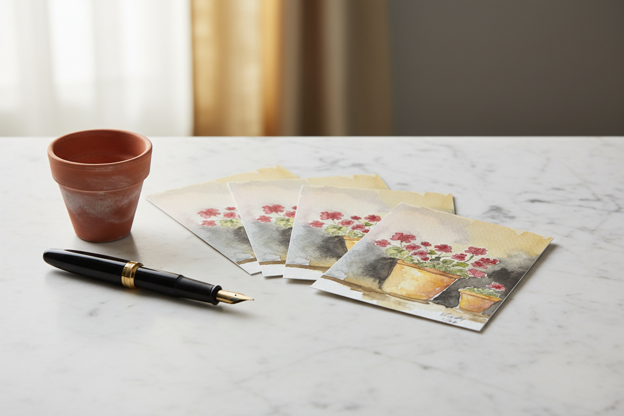 Geranium Card Lifestyle