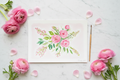 Pink Ranunculus Bouquet – Lifestyle Shot