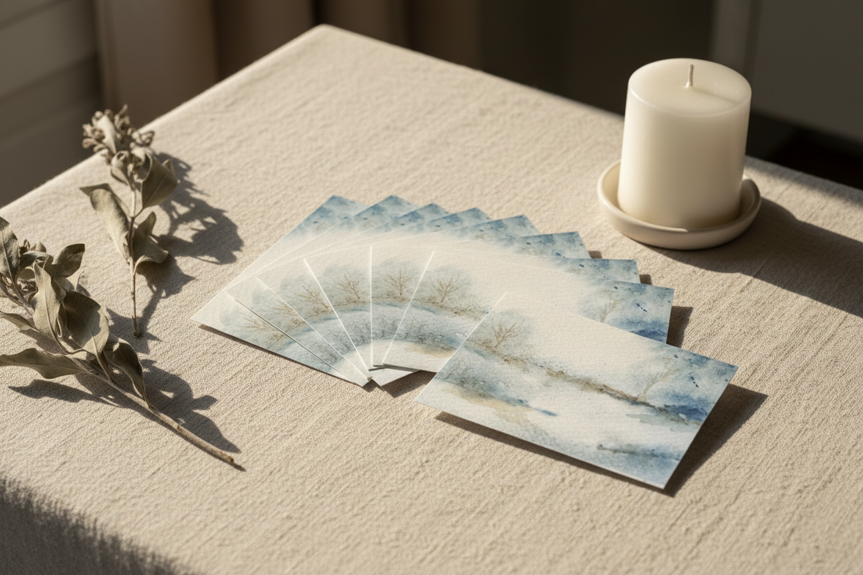 Winter Blues Card Lifestyle